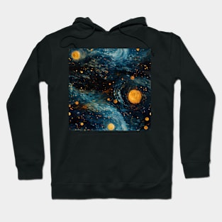 Van Gogh Starry Night Outer Space Pattern 14 Hoodie